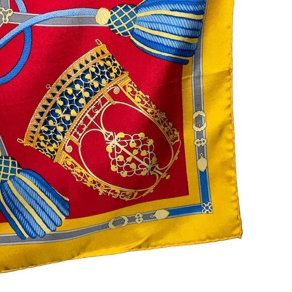 Hermès HERMES Vintage Les Muserolles Motif 90cm Square Silk Scarf - Picture 5 of 16